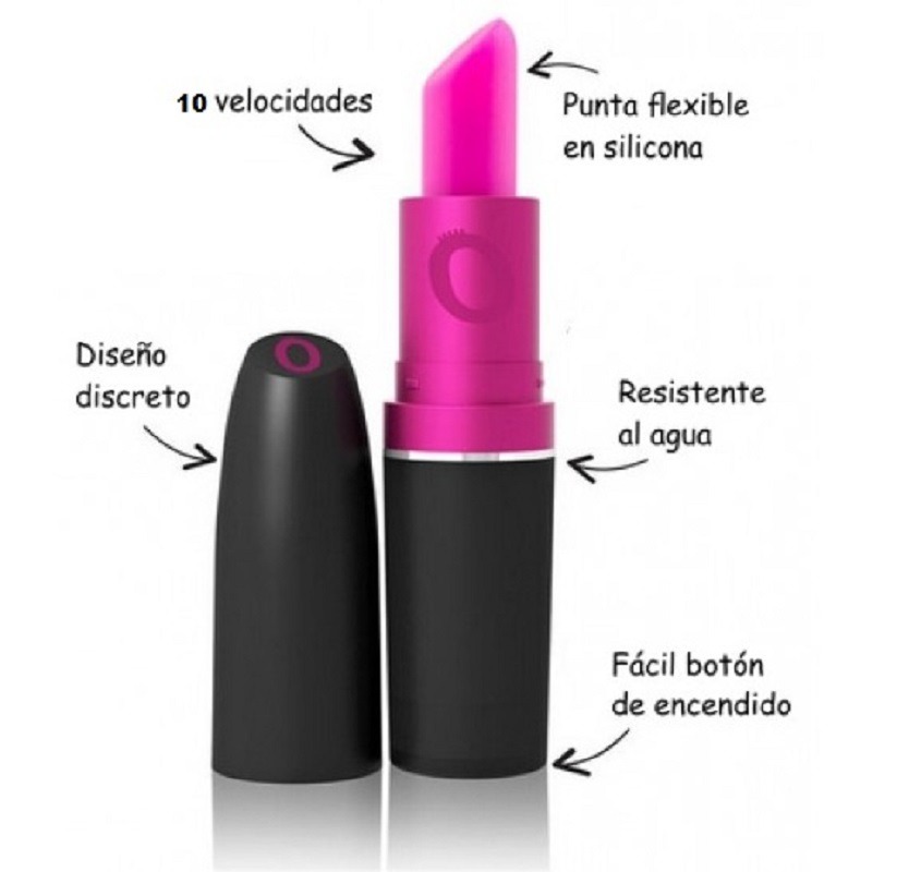 Vibrador En Forma De Labial Discreto 